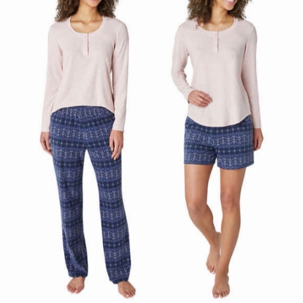 Eddie Bauer Women's 3 Piece Waffle Fleece Sleep Set- NWT